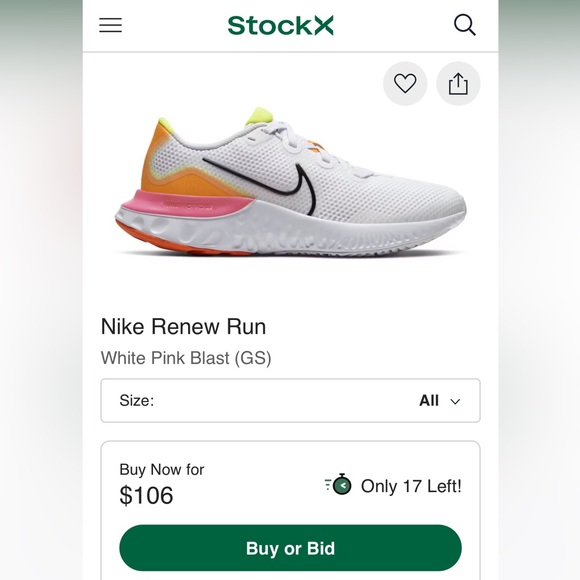 Nike Renew Run size 6Y - Picture 10 of 10